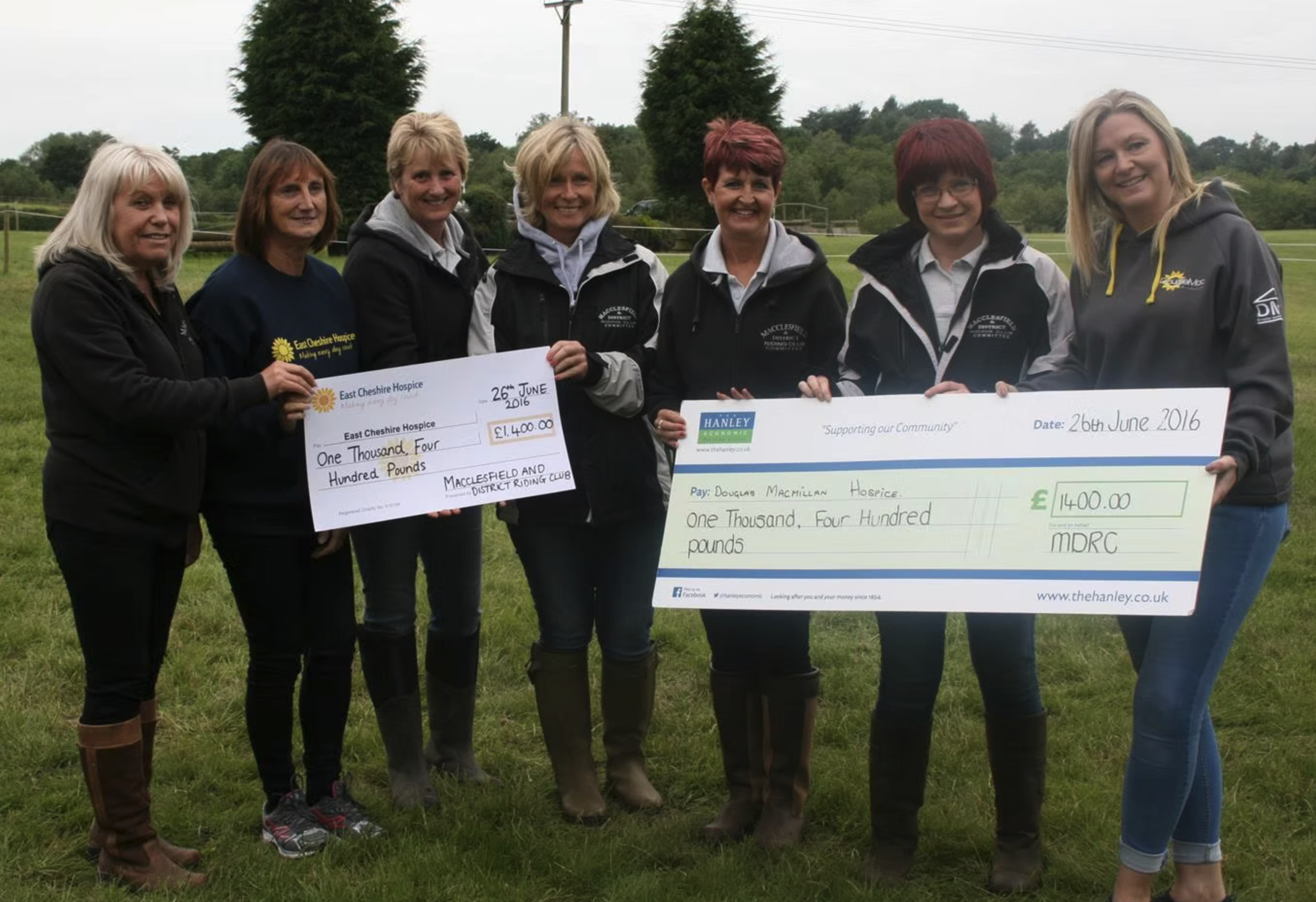 Volunteers helping steward at an MDRC team event